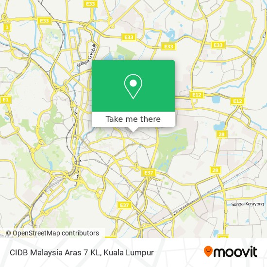 CIDB Malaysia Aras 7 KL map