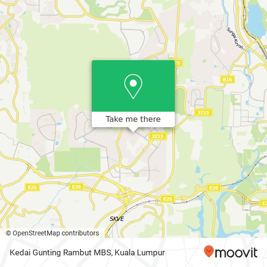 Kedai Gunting Rambut MBS map