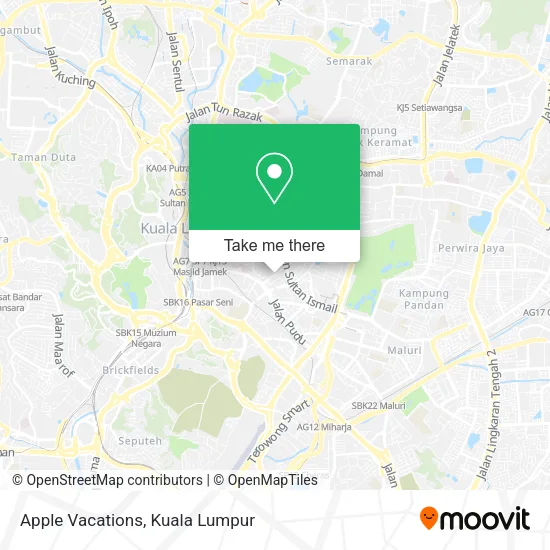 Apple Vacations map