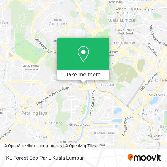 KL Forest Eco Park map