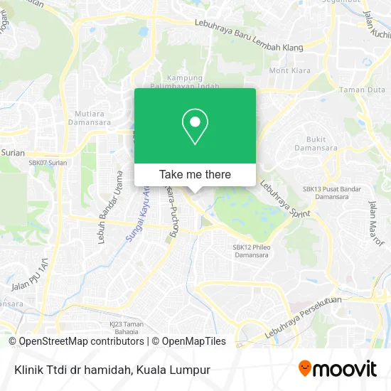 Klinik Ttdi dr hamidah map