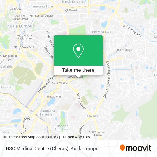 HSC Medical Centre (Cheras) map