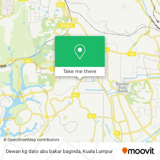 Dewan kg dato abu bakar baginda map