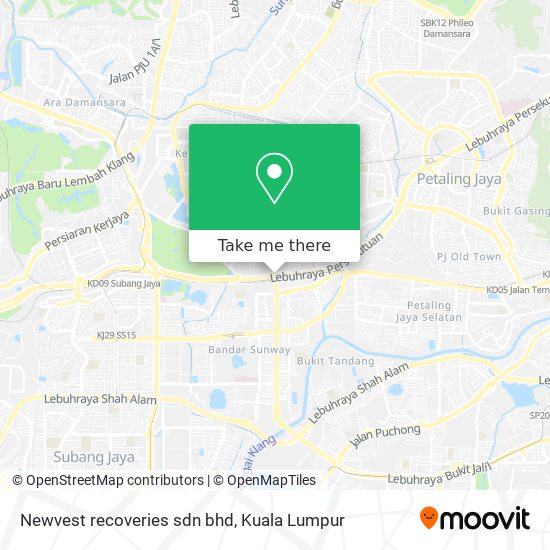 Newvest recoveries sdn bhd map