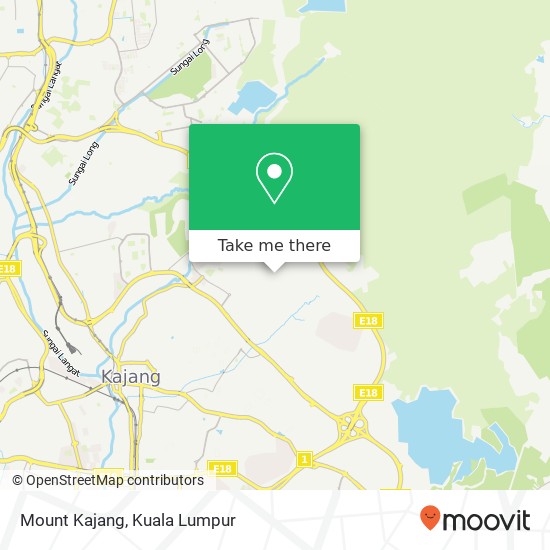 Mount Kajang map