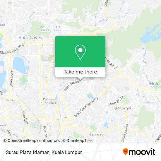 Peta Surau Plaza Idaman