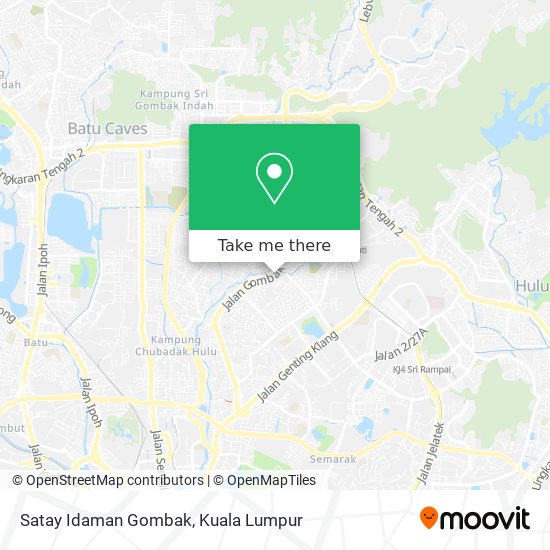 Satay Idaman Gombak map