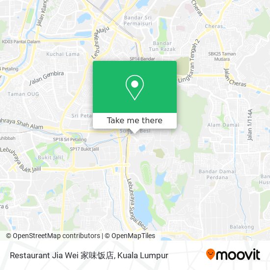 Restaurant Jia Wei 家味饭店 map