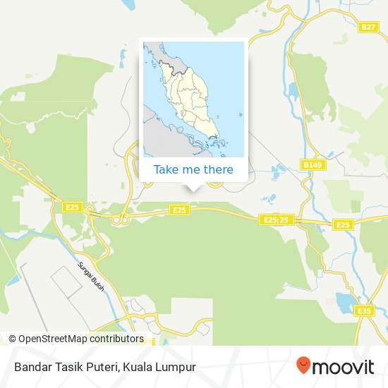 Peta Bandar Tasik Puteri