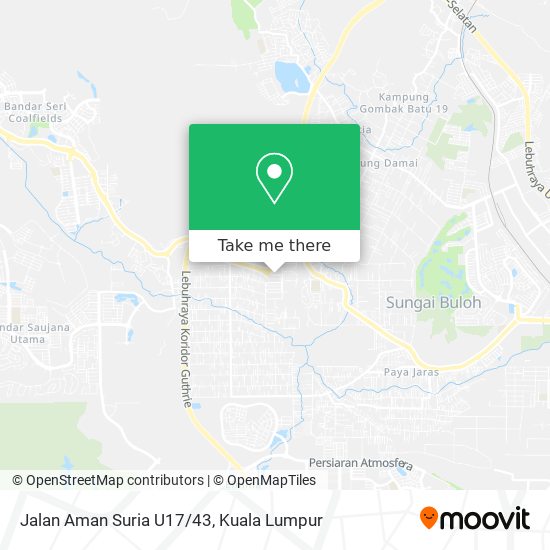 Jalan Aman Suria U17/43 map