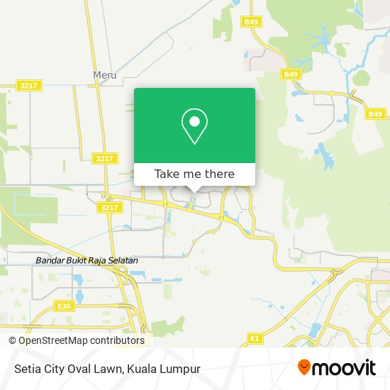 Setia City Oval Lawn map