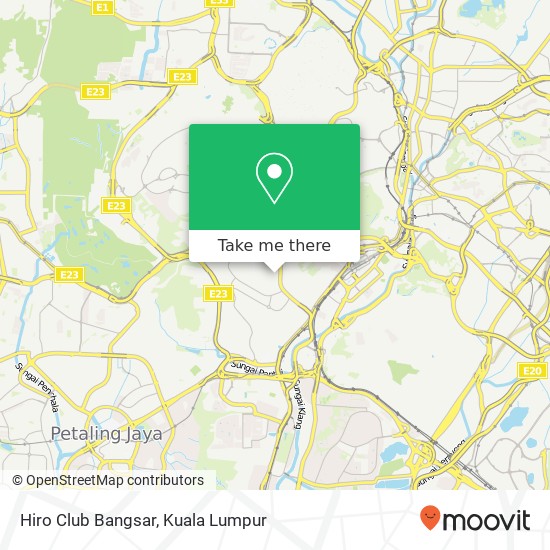 Hiro Club Bangsar map