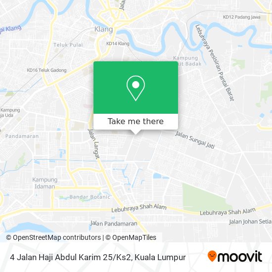 Peta 4 Jalan Haji Abdul Karim 25 / Ks2