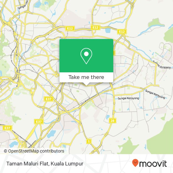 Taman Maluri Flat map