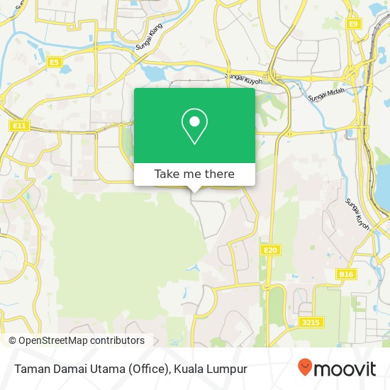 Taman Damai Utama (Office) map