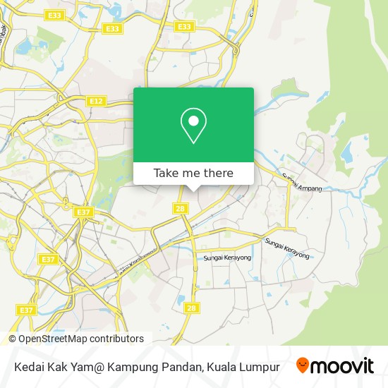Kedai Kak Yam@ Kampung Pandan map