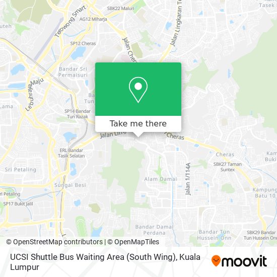 UCSI Shuttle Bus Waiting Area (South Wing) map