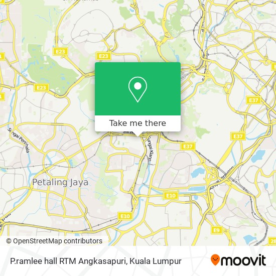 P.ramlee hall RTM Angkasapuri map