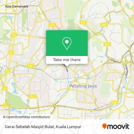 Gerai Sebelah Masjid Bulat map