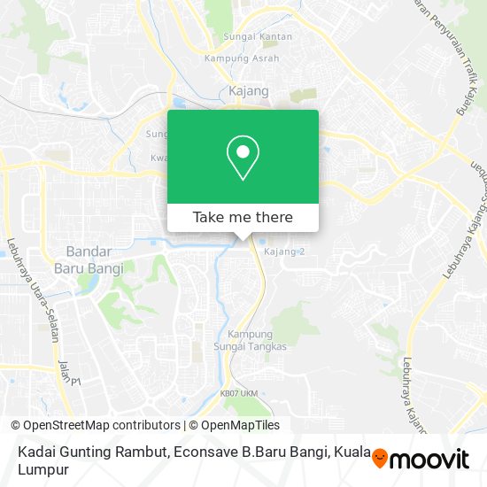 Peta Kadai Gunting Rambut, Econsave B.Baru Bangi