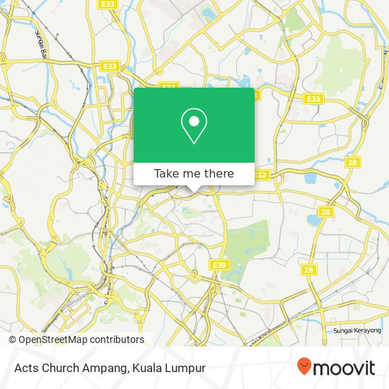 Acts Church Ampang map