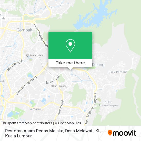 Peta Restoran Asam Pedas Melaka, Desa Melawati, KL