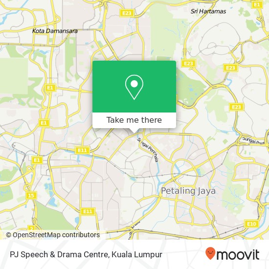 PJ Speech & Drama Centre map
