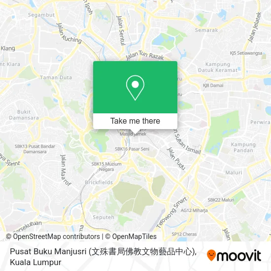 Peta Pusat Buku Manjusri (文殊書局佛教文物藝品中心)