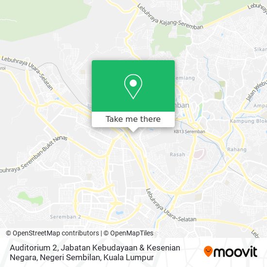 Auditorium 2, Jabatan Kebudayaan & Kesenian Negara, Negeri Sembilan map