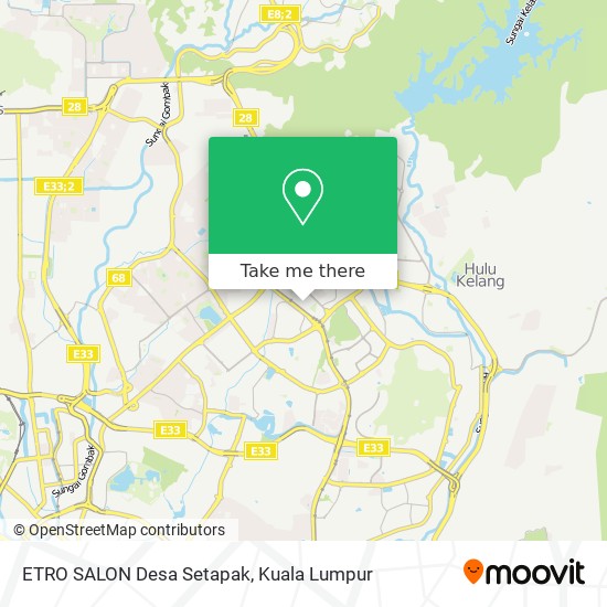 ETRO SALON Desa Setapak map