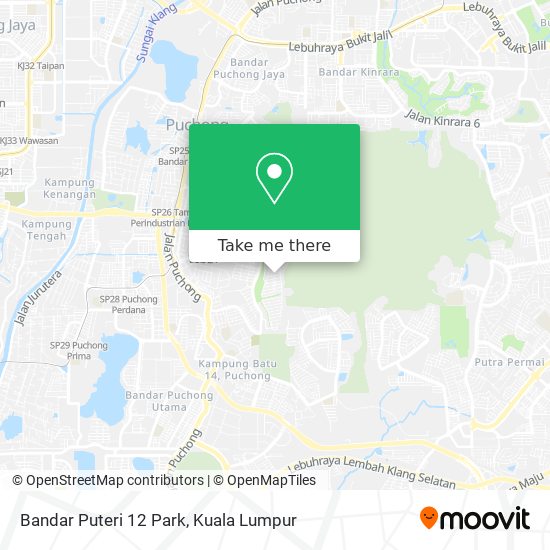 Bandar Puteri 12 Park map