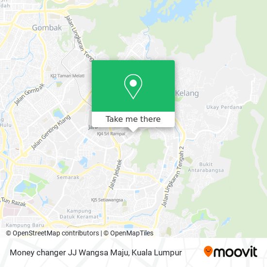 Peta Money changer JJ Wangsa Maju