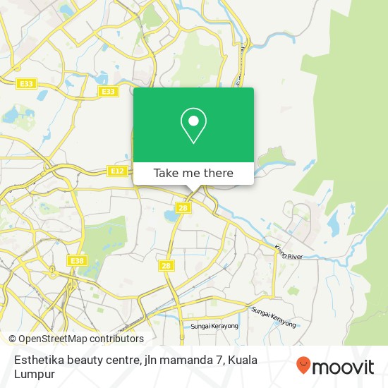 Esthetika beauty centre, jln mamanda 7 map