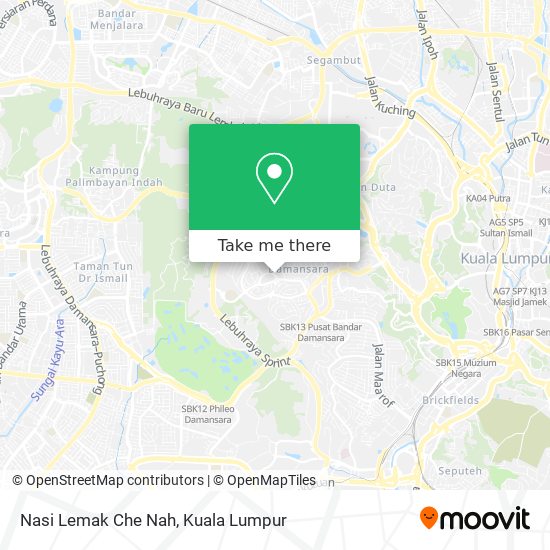 Nasi Lemak Che Nah map