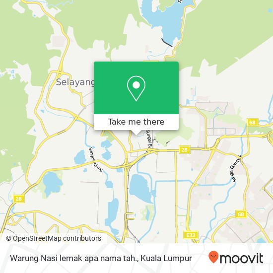 Warung Nasi lemak apa nama tah. map