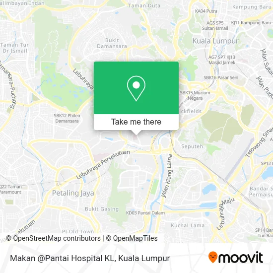 Makan @Pantai Hospital KL map