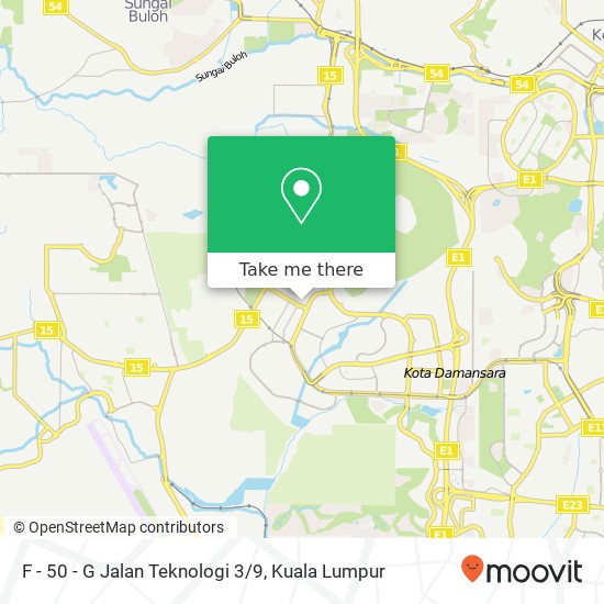 F - 50 - G Jalan Teknologi 3/9 map