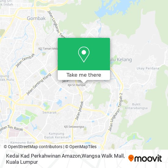 Kedai Kad Perkahwinan Amazon,Wangsa Walk Mall map