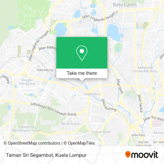 Taman Sri Segambut map