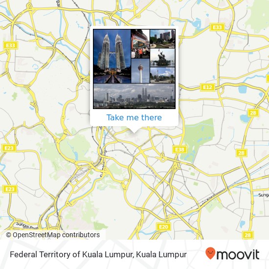 Peta Federal Territory of Kuala Lumpur