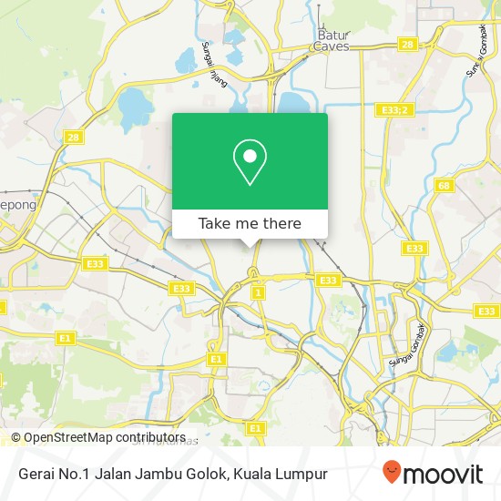 Gerai No.1 Jalan Jambu Golok map