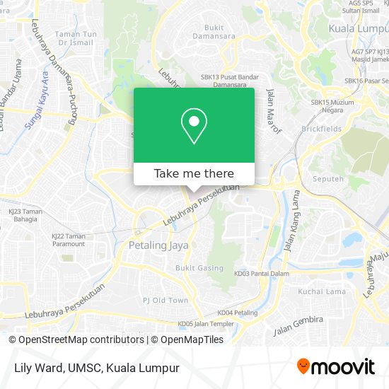 Lily Ward, UMSC map