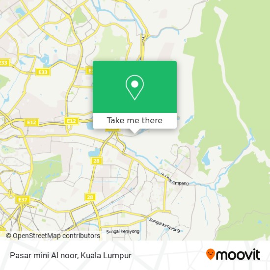 Pasar mini Al noor map