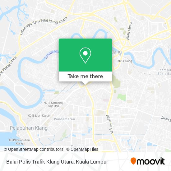 Peta Balai Polis Trafik Klang Utara