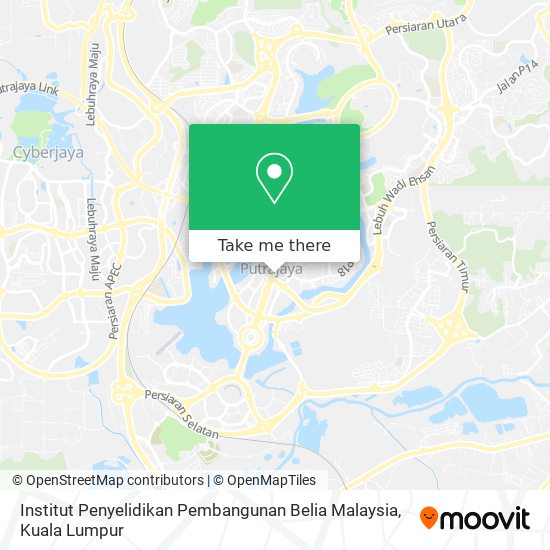 Institut Penyelidikan Pembangunan Belia Malaysia map
