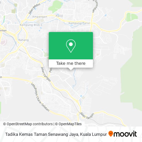 Peta Tadika Kemas Taman Senawang Jaya