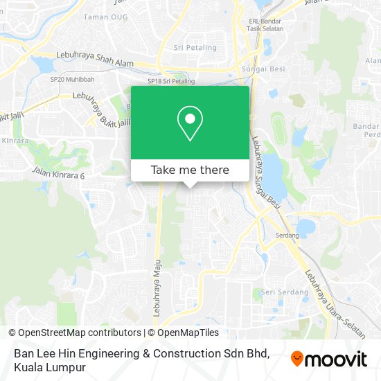 Peta Ban Lee Hin Engineering & Construction Sdn Bhd