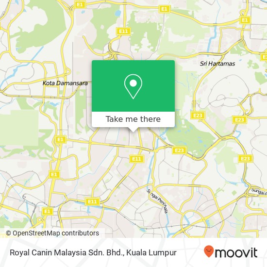 Peta Royal Canin Malaysia Sdn. Bhd.