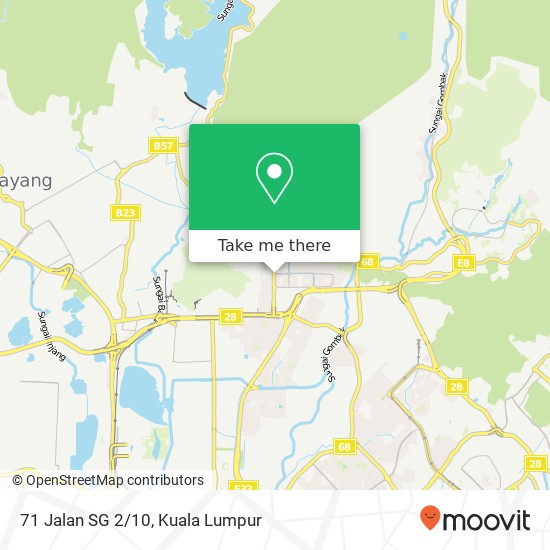 71 Jalan SG 2/10 map