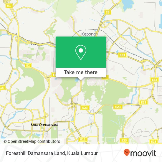 Foresthill Damansara Land map